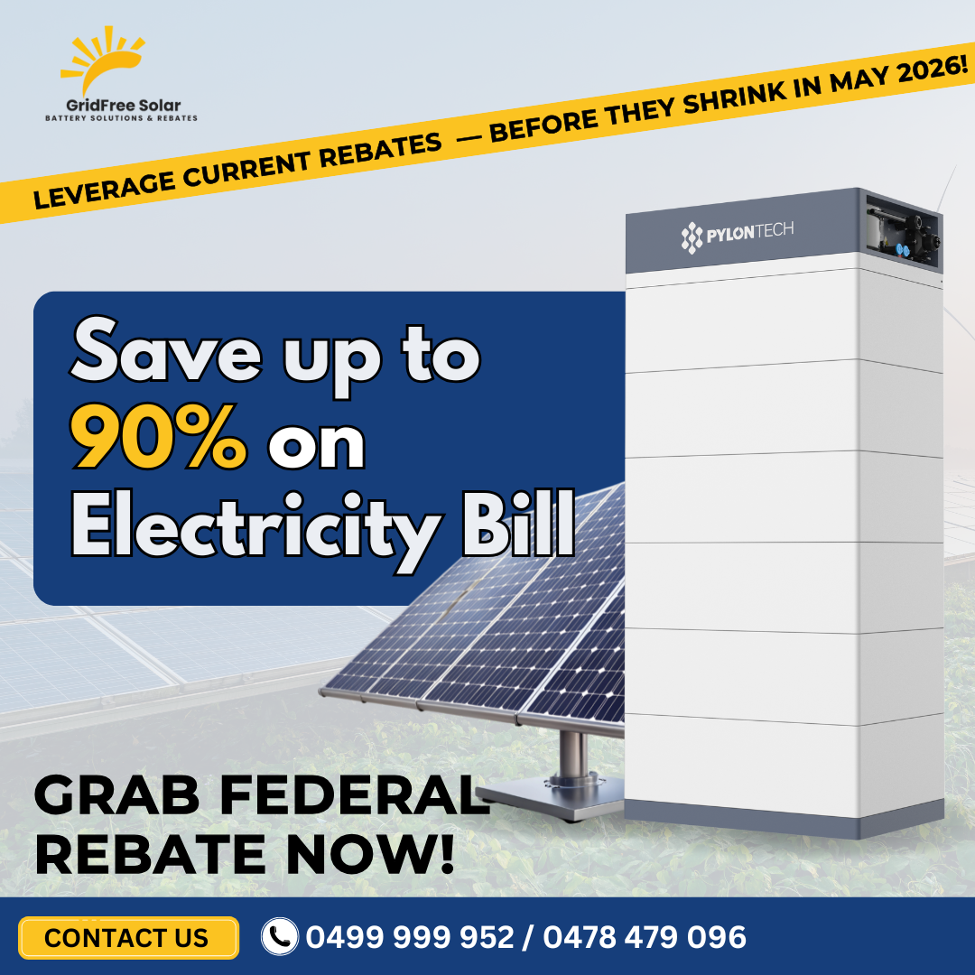 90% electricity savings federal rebate with gridfree solar