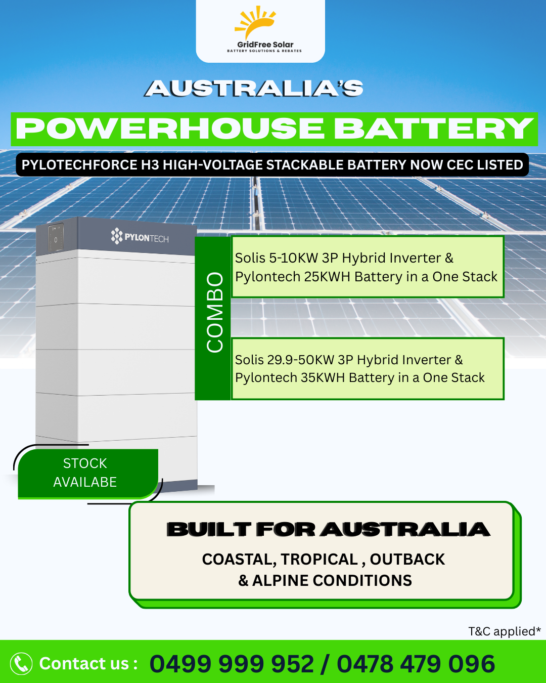 Gridfree Pylonteckh battery
