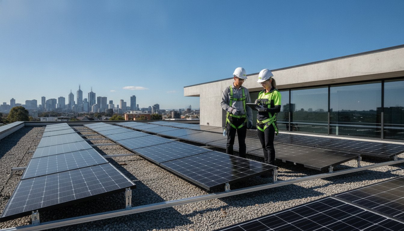 Solar Panel Installation on Flat Roof Melbourne: The 2026 Efficiency Guide